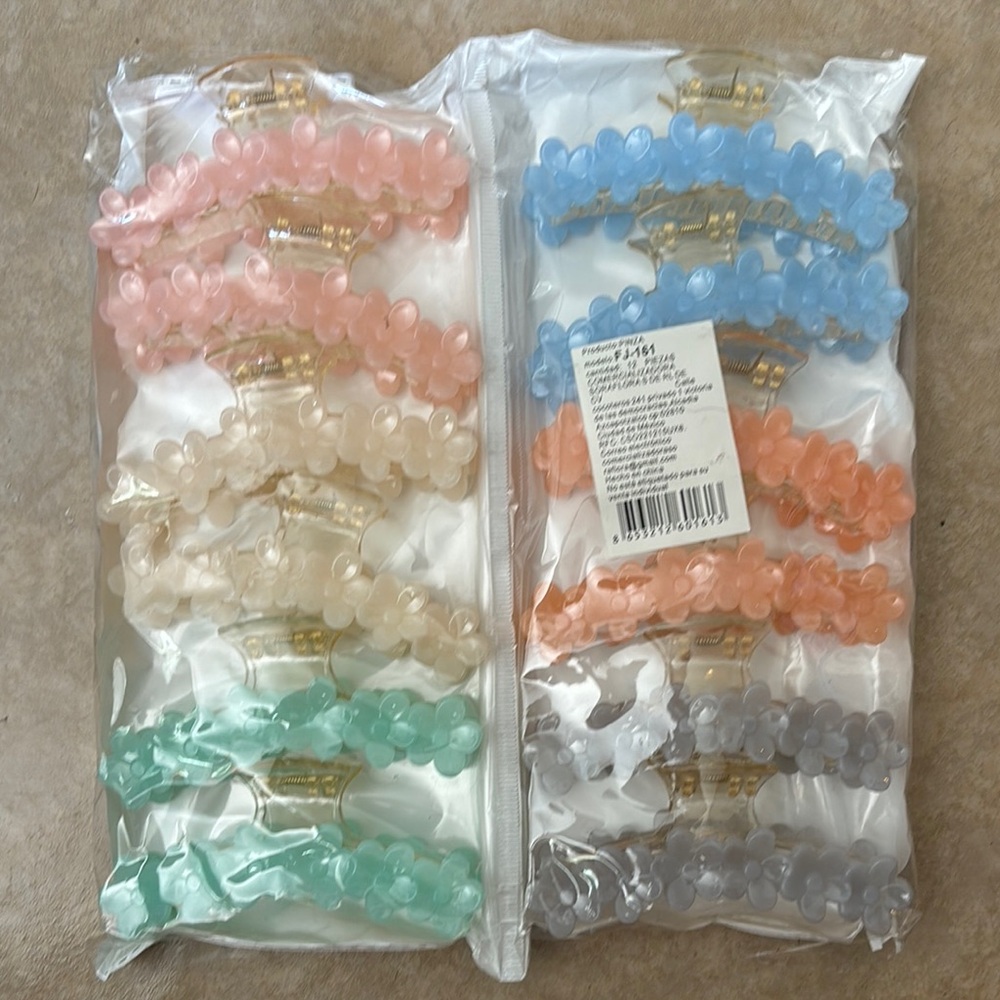 Colorful Hair Claw Clip Set